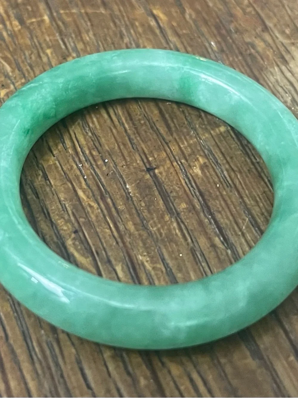 Green Jade Bangle Bracelet - Baby Jewelry